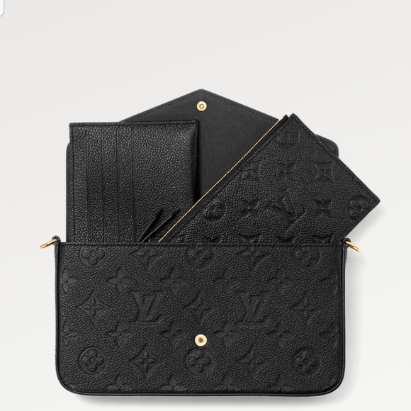 LOUIS VUITTON LV Beautiful Felicie Pochette Empriente Leather Signature - Picture 1 of 8
